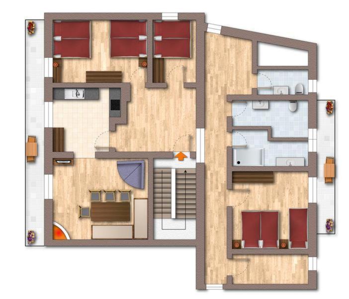Appartement Andrea Hauser - Riedltischler Цел ам Цилер Екстериор снимка